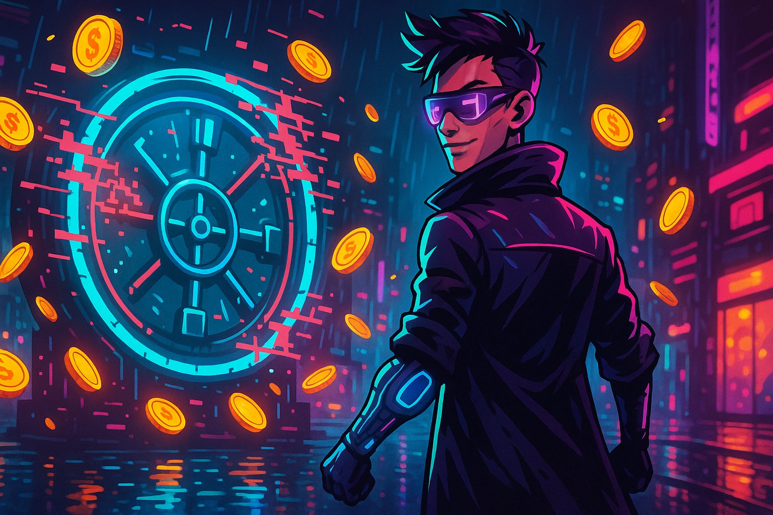 Tampilan meja Sic Bo dengan shaker dadu digital
