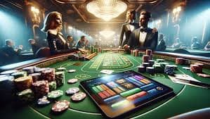 Antarmuka meja Roulette VIP dengan papan taruhan interaktif